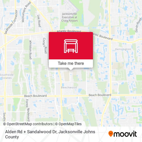 Alden Rd + Sandalwood Dr map