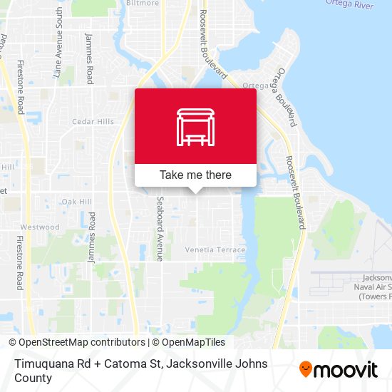 Timuquana Rd + Catoma St map