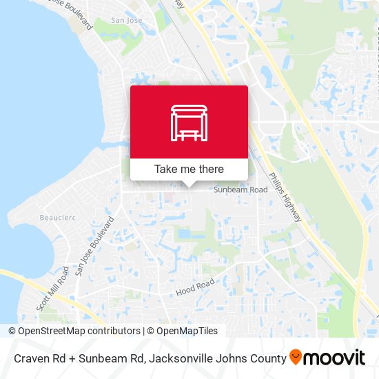 Craven Rd + Sunbeam Rd map