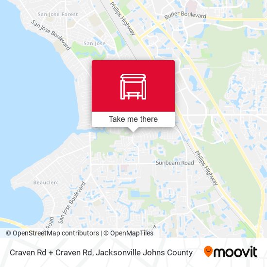 Craven Rd + Craven Rd map