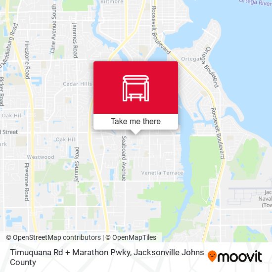 Mapa de Timuquana Rd + Marathon Pwky