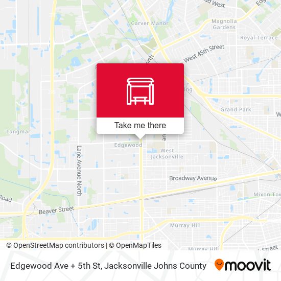 Mapa de Edgewood Ave + 5th St