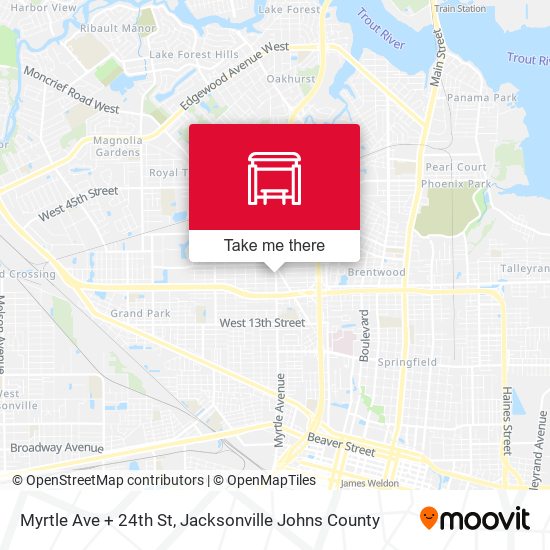 Myrtle Ave + 24th St map