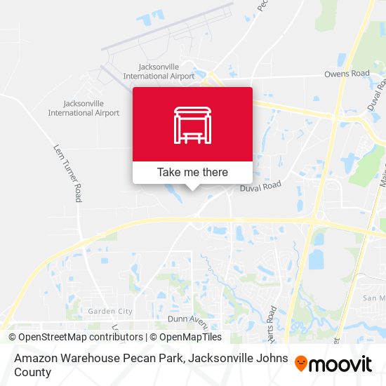 Amazon Warehouse Pecan Park map