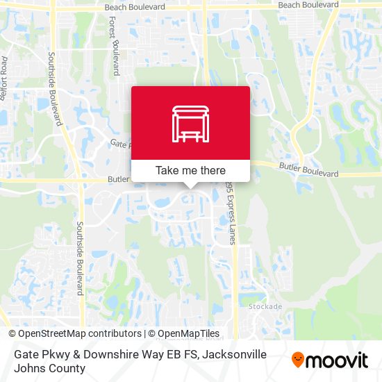 Gate Pkwy & Downshire Way EB FS map