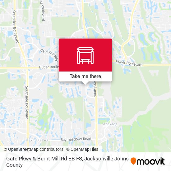Gate Pkwy & Burnt Mill Rd EB FS map