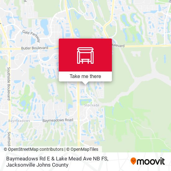 Baymeadows Rd E & Lake Mead Ave NB FS map