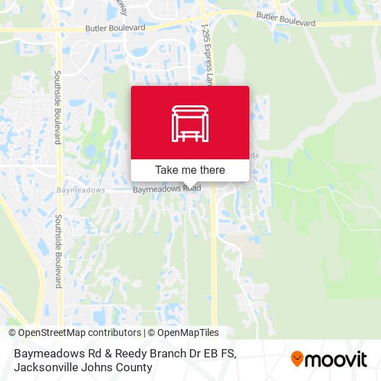 Baymeadows Rd & Reedy Branch Dr EB FS map