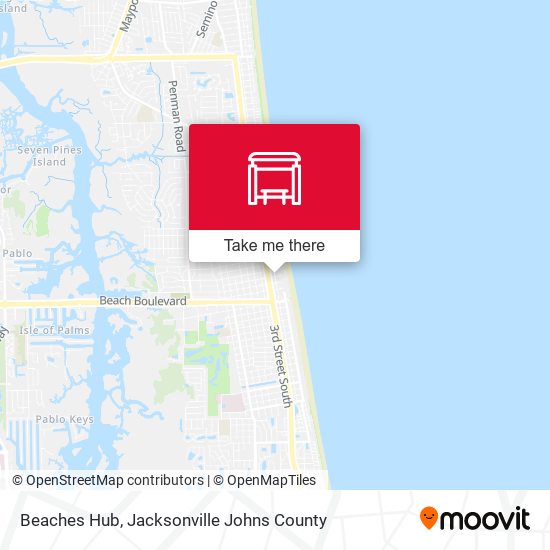 Beaches Hub map