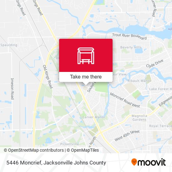 Mapa de 5446 Moncrief