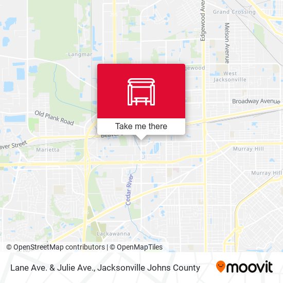 Lane Ave. & Julie Ave. map