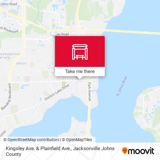 Kingsley Ave. & Plainfield Ave. map