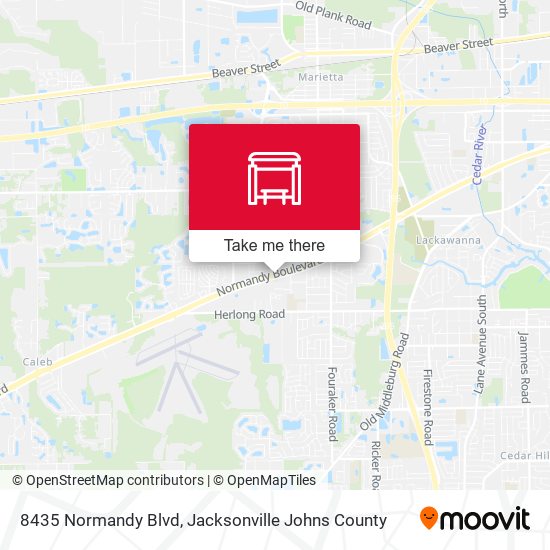 Mapa de 8435 Normandy Blvd