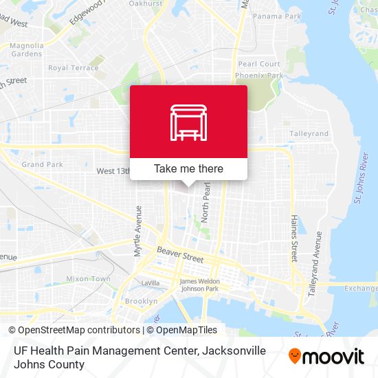 UF Health Pain Management Center map