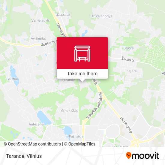 Карта Tarandė