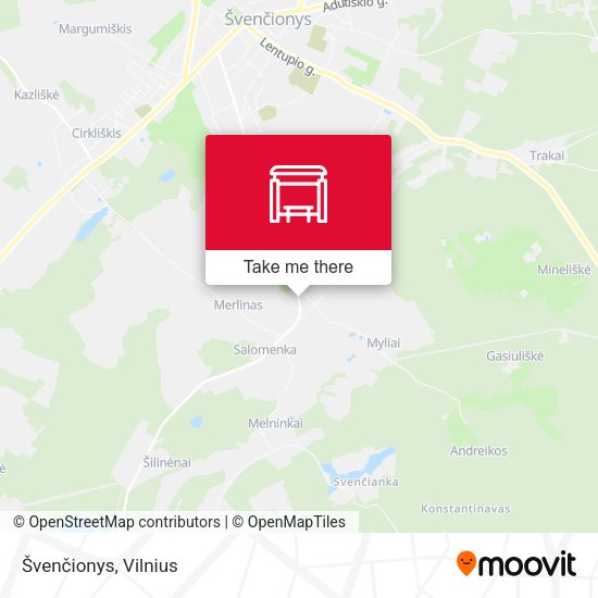Карта Švenčionys