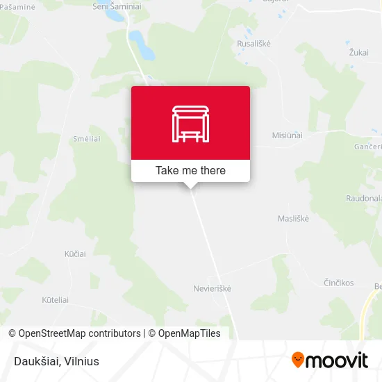 Карта Daukšiai