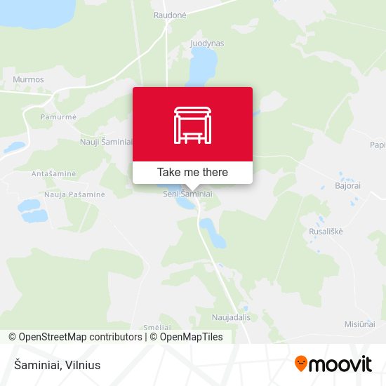 Карта Šaminiai