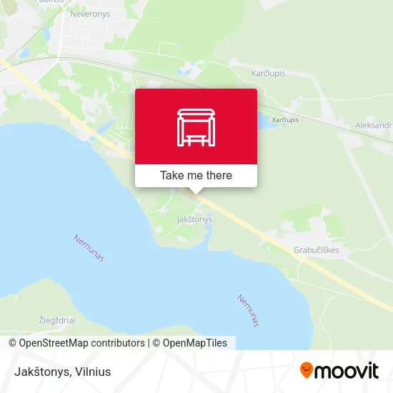 Карта Jakštonys