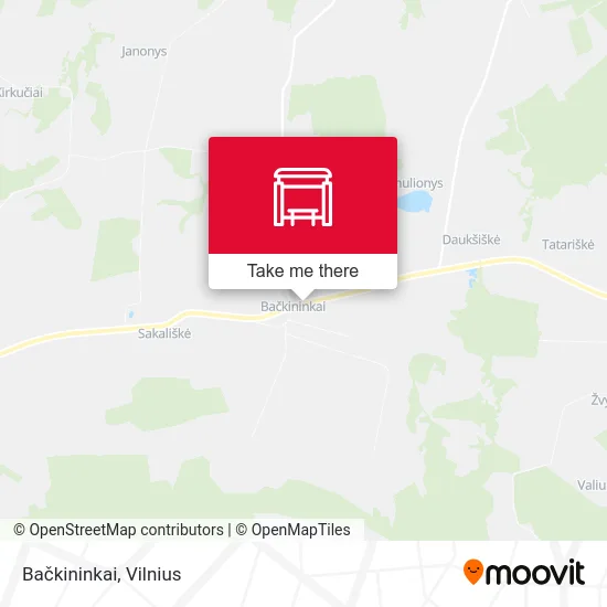 Карта Bačkininkai