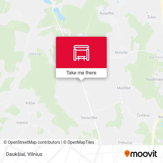 Карта Daukšiai