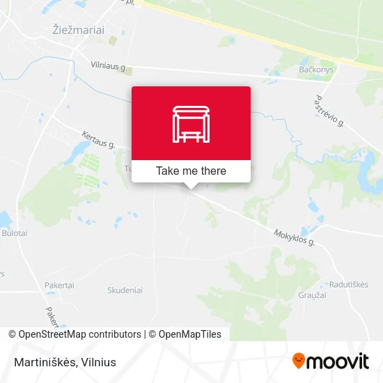 Карта Martiniškės