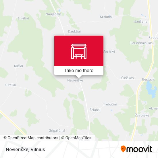 Карта Nevieriškė