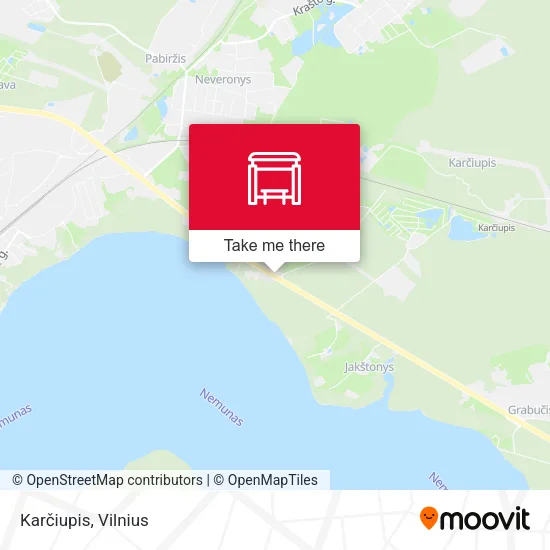Карта Karčiupis