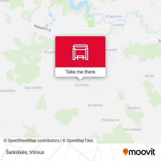 Карта Šarkiškės