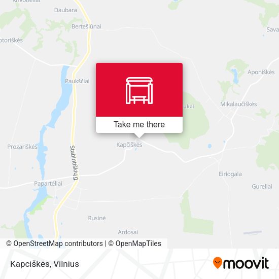 Карта Kapciškės