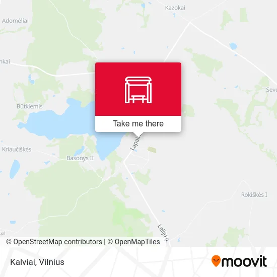 Карта Kalviai