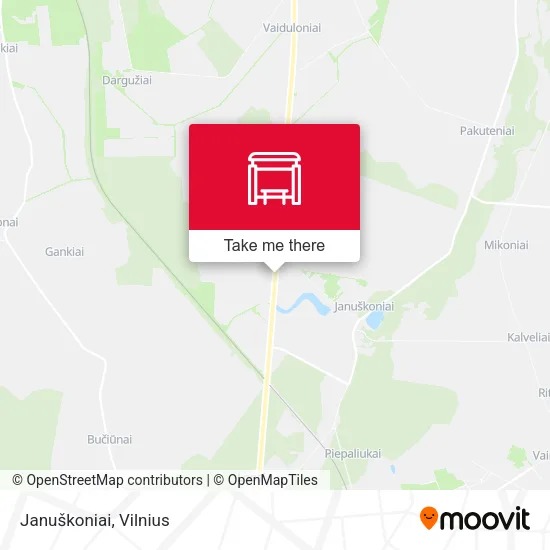 Карта Januškoniai