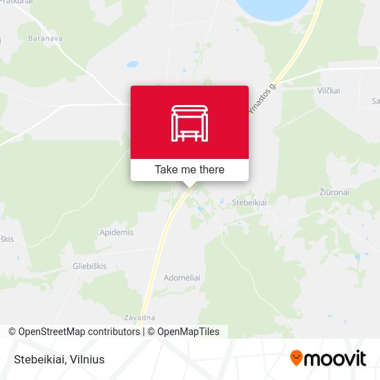 Карта Stebeikiai
