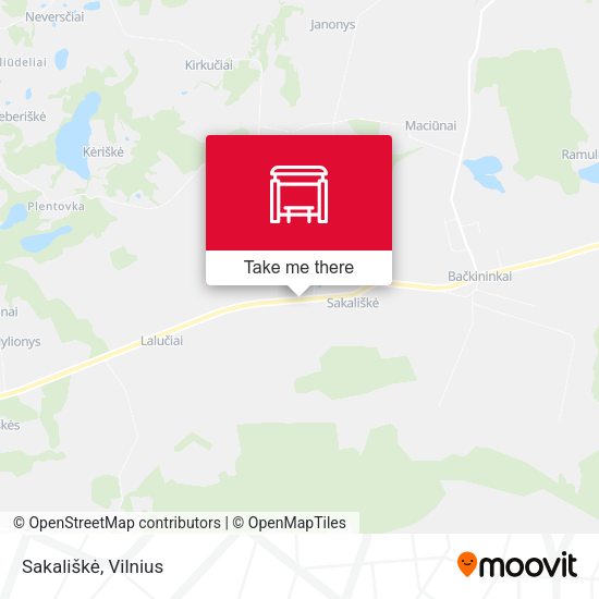 Карта Sakališkė
