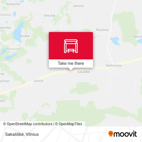Карта Sakališkė