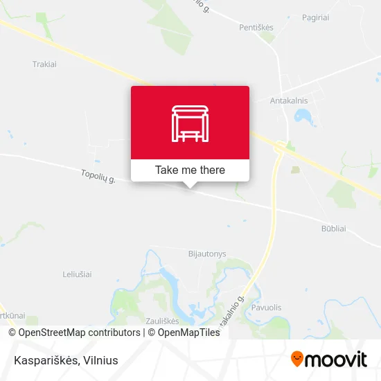 Карта Kaspariškės