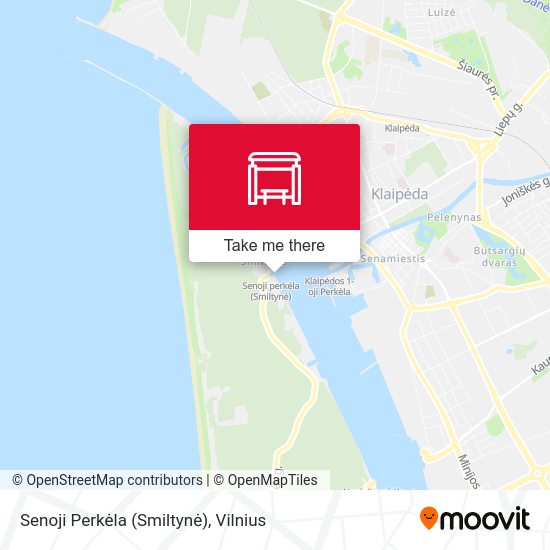 Карта Senoji Perkėla (Smiltynė)