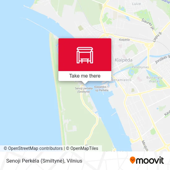 Карта Senoji Perkėla (Smiltynė)