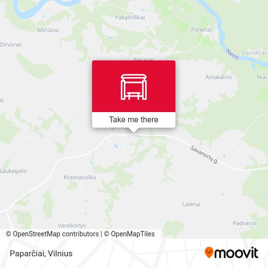 Карта Paparčiai