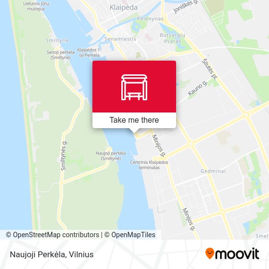 Карта Naujoji Perkėla