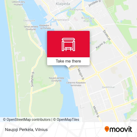 Карта Naujoji Perkėla