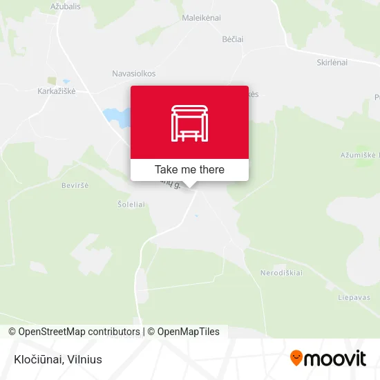 Карта Kločiūnai