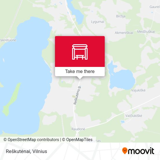 Карта Reškutėnai