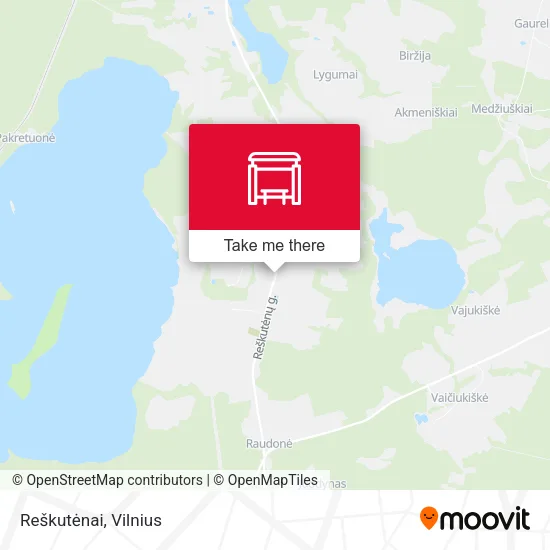 Карта Reškutėnai