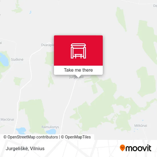 Карта Jurgeliškė