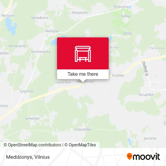 Карта Medišionys