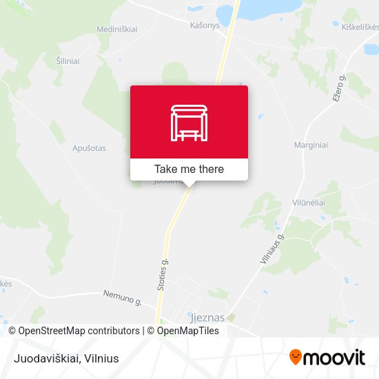 Карта Juodaviškiai