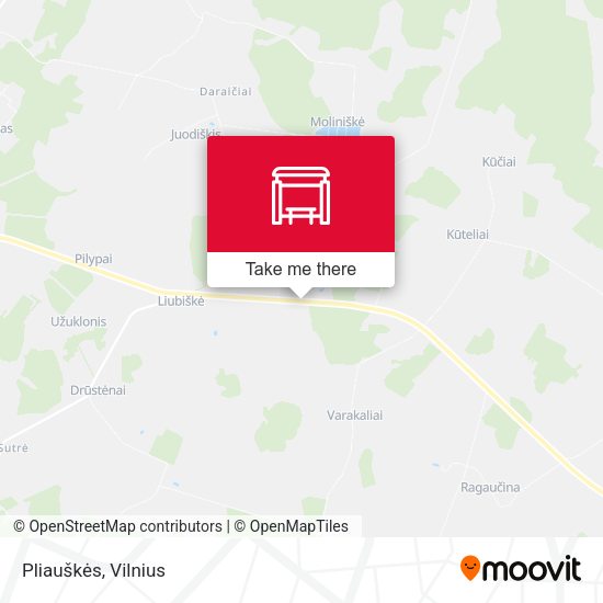 Карта Pliauškės