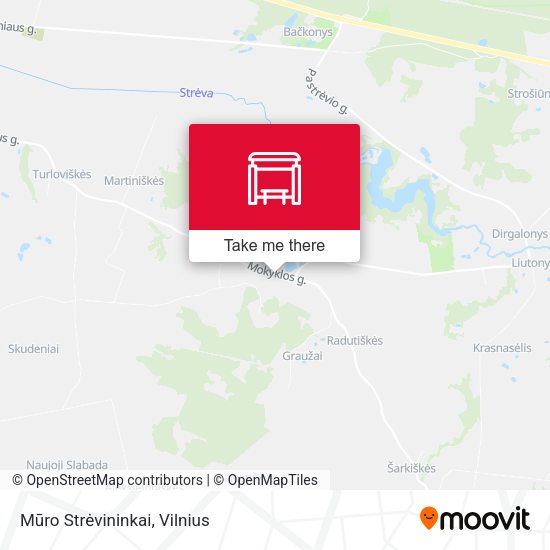 Карта Mūro Strėvininkai