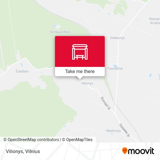 Карта Vilionys